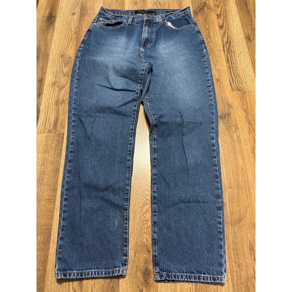 Classic High-Rise Straight Leg Jeans - Blue